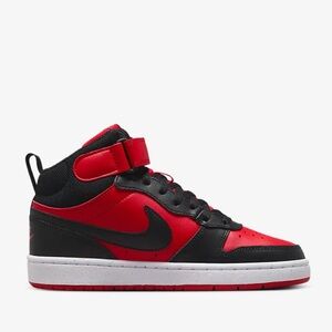 Nike Court Borough Mid 2 Sneakers/Shoes (black and red)